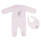 Mayoral Pink Teddy Print Sleepsuit Set