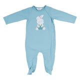 Mayoral Aqua Bunny Print Sleepsuit Set