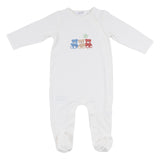 Mayoral White Teddy Print Babygrows Set