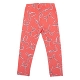 Mayoral Orange Bow Print Leggings