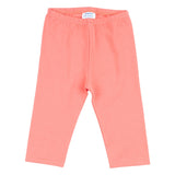 Mayoral Coral Pink Cotton Leggings Set With Bow Print