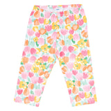 Mayoral Ivory & Pink Floral Cotton Jersey Leggings Set
