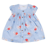 Mayoral Blue Strawberry And Daisy Print Dress