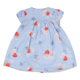 Mayoral Blue Strawberry And Daisy Print Dress