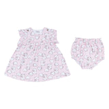 Mayoral Pink All Over Teddy Bear & Heart Print