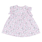Mayoral Pink All Over Teddy Bear & Heart Print