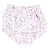 Mayoral Pink All Over Teddy Bear & Heart Print