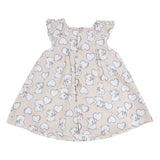Mayoral Beige All Over Teddy Bear & Heart Print