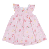 Mayoral Pink All-Over Fruit Print Dress