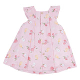 Mayoral Pink All-Over Fruit Print Dress