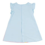 Mayoral Blue Cotton Sunshine & Flowers Dress