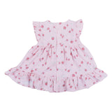 Mayoral Pink Cotton Fruit Print Dress Set