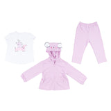 Mayoral White & Lilac Puppy Graphic Tracksuit