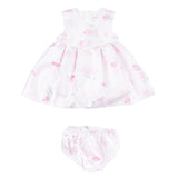 Mayoral Pink Tulip Print Satin Dress