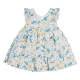 Mayoral Green Dress With Daisy Print