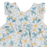 Mayoral Green Dress With Daisy Print