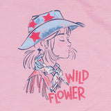 Mayoral Pink Wild Flower Graphic Print Crop Top
