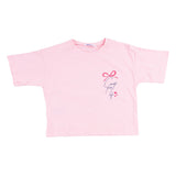 Mayoral Pink T-Shirt With Printed Scarf