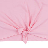 Mayoral Pink Cotton Tie Front T-Shirt With Pretty Sleeves