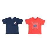 Mayoral Red & Blue Graphic Print T-Shirt Set
