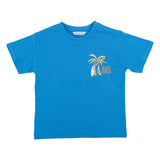 Mayoral Blue & White Beach Graphic T-Shirt Set