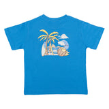 Mayoral Blue & White Beach Graphic T-Shirt Set