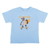 Myaoral Light Blue Graphic Print T-Shirt