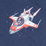 Mayoral Navy Spaceship Graphic Print T-Shirt