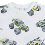 Mayoral White Monster Truck T-Shirt