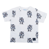 Mayoral White Robot Print T-Shirt