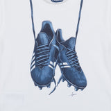 Mayoral Ivory T-Shirt With Blue Football Boots Print