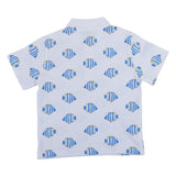 Mayoral White Tropical Theme Polo T-Shirt