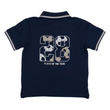 Mayoral Navy Blue Football Polo Shirt
