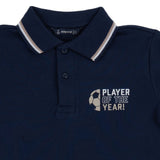 Mayoral Navy Blue Football Polo Shirt