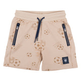 Mayoral Beige Football Print Drawstring Shorts