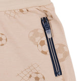 Mayoral Beige Football Print Drawstring Shorts