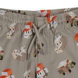 Mayoral Beige Pixel Art Print Shorts