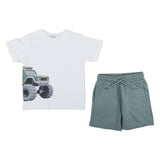 Mayoral Set Cotton Jersey Print Green