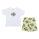 Mayoral White & Green Short Set