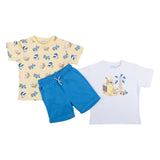 Mayoral Set Cotton Jersey 2 Blouses With Shorts