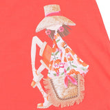 Mayoral Red Fashion Print Cotton Jersey Dress