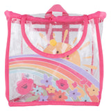 Mayoral Pink Beach Beach Bag With Flowers