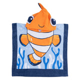 Mayoral Orange Clown Fish Poncho Towel