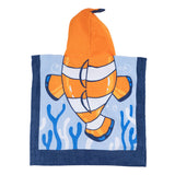Mayoral Orange Clown Fish Poncho Towel
