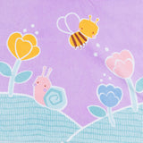 Mayoral Lilac Purple Flowers & Bees Poncho Towel