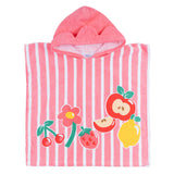 Mayoral Pink Strawberries Poncho Towel