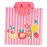 Mayoral Pink Strawberries Poncho Towel