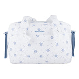 Mayoral White & Blue Floral Print Changing Bag