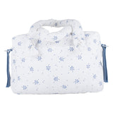 Mayoral White & Blue Floral Print Changing Bag