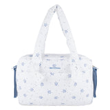 Mayoral White & Blue Floral Print Changing Bag